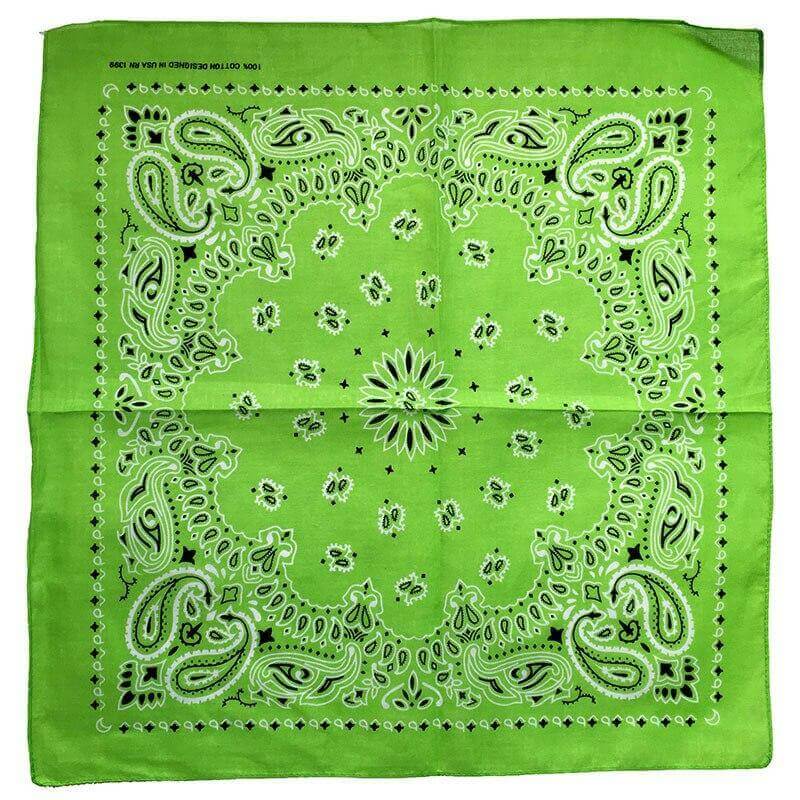 Slime Green Bandana Print