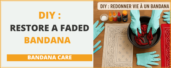 DIY How to Revive a Faded Bandana with Fabric Dye