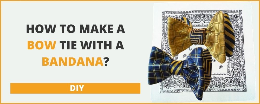 How to make a bow tie with a bandana?