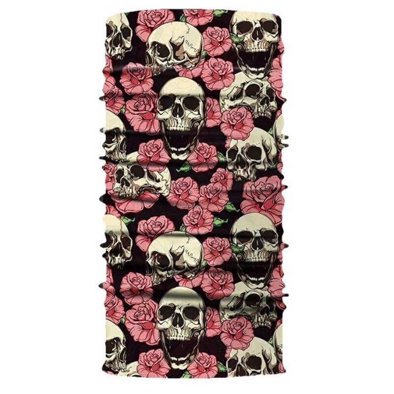 Black Bandana With Roses | RoyalBandana™