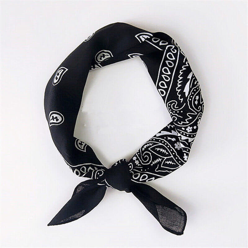 Black Paisley Bandanas - Case - 50 Dozen 18x18