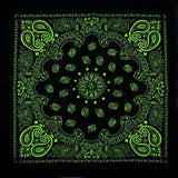 Black-and-Green-Bandana-print