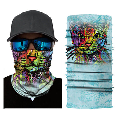 Multicolored-Cat-Bandana-style