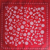 Nautical-Bandana-red