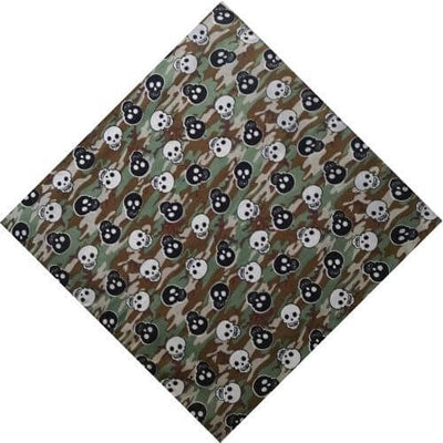 Skull-Military-Green-Bandana