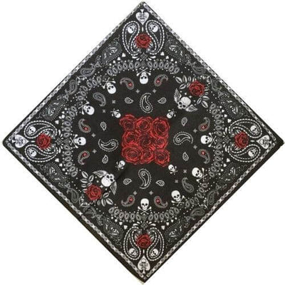 Skull-and-Roses-Bandana
